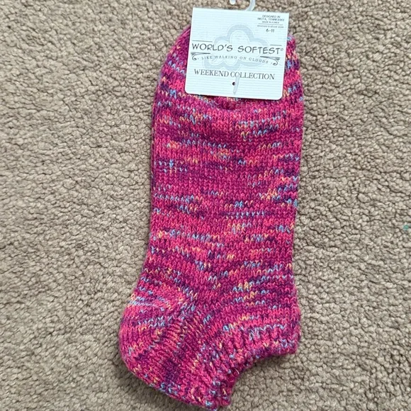 World's Softest Weekend Collection Socks - Ragg Crew-Low Sock 2 pair - Picture 4 of 5